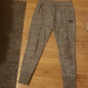 Pink grey sweatpants